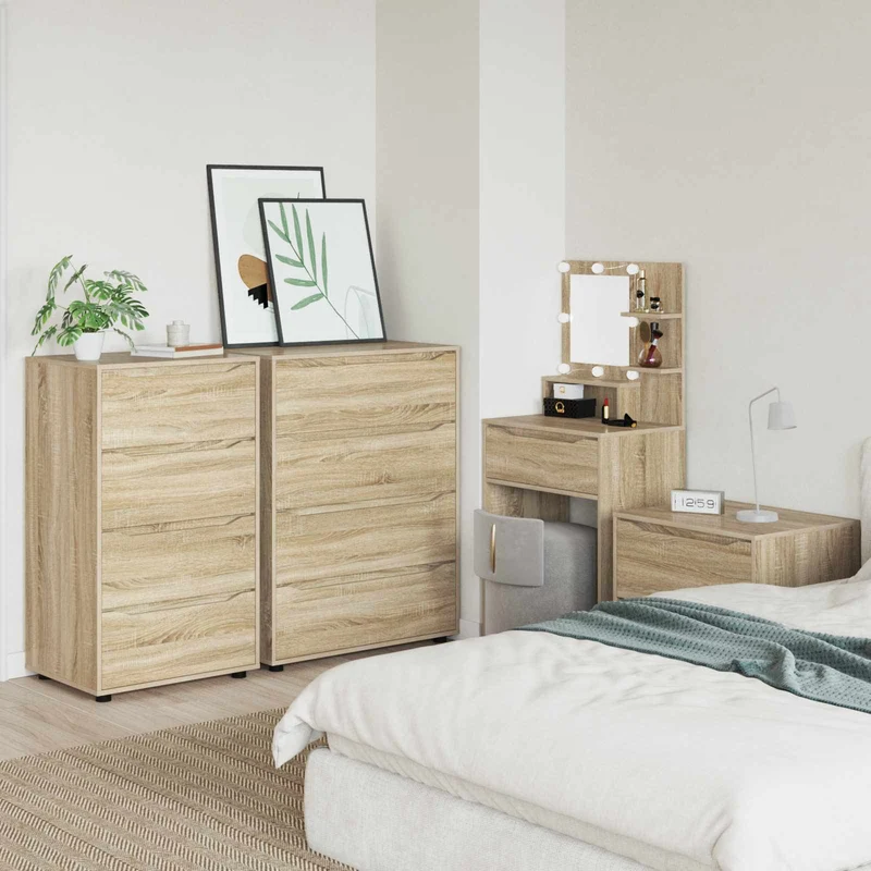 Storage Cabinets 60 x 48 x 105 cm Engineered Wood Sonoma Oak