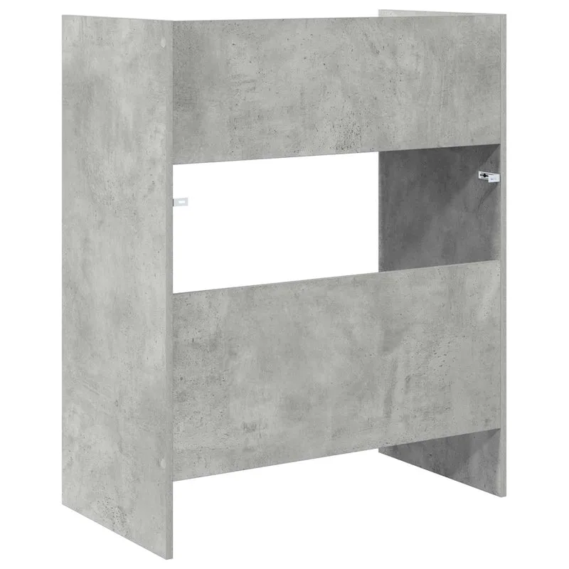 DJ Table Concrete Grey 82 x 45 x 102 cm Engineered Wood