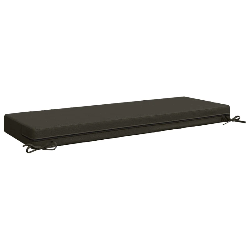 Back Cushion SOEST 100% Polyester Anthracite 120 x 40 x 10 cm