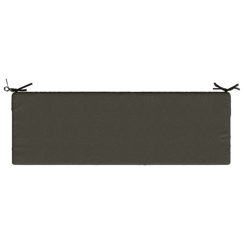 Back Cushion SOEST 100% Polyester Anthracite 120 x 40 x 10 cm