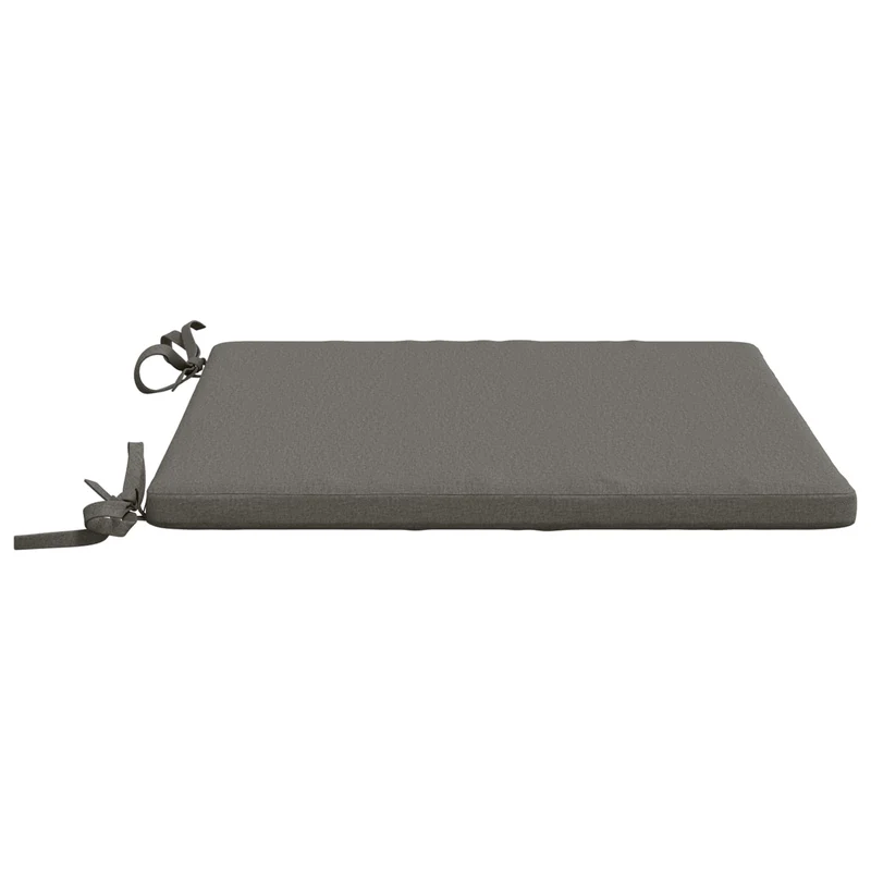 Seat Cushions SOEST 4 pcs 100% Polyester Grey 50 x 50 x 3 cm
