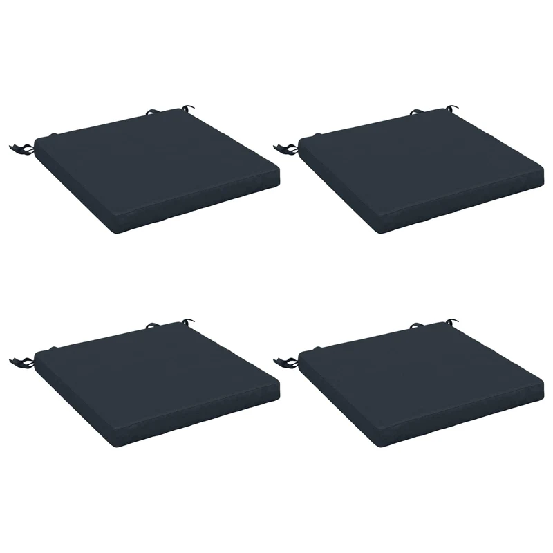 Seat Cushions SOEST 4 pcs 100% Polyester Dark Blue