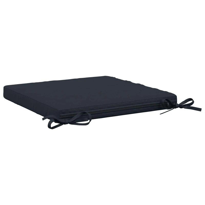 Seat Cushions SOEST 4 pcs 100% Polyester Dark Blue