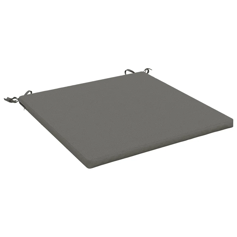 Seat Cushions SOEST 100% Polyester Grey 60 x 60 x 3 cm