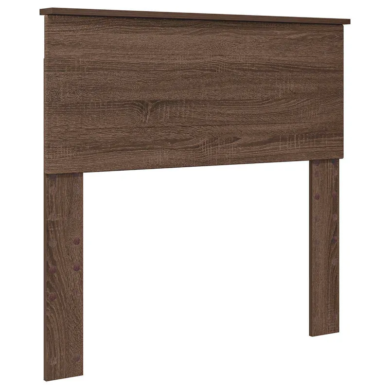 Daybed Manual Brown Oak and Black 75 x 190 cm Engineered Wood