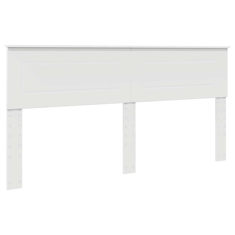 Bed Frame with Headboard White 200 x 200 cm Engineered Wood