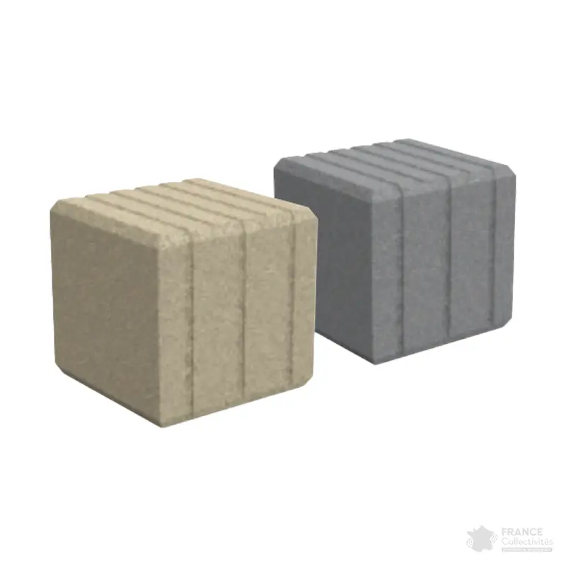 Banquette Heba carrée plastique recyclé