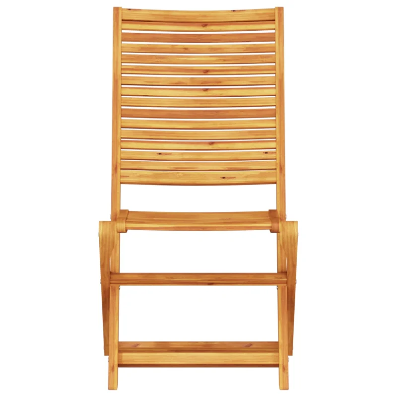 Folding Bistro Set 3 pcs Brown Solid Acacia Wood