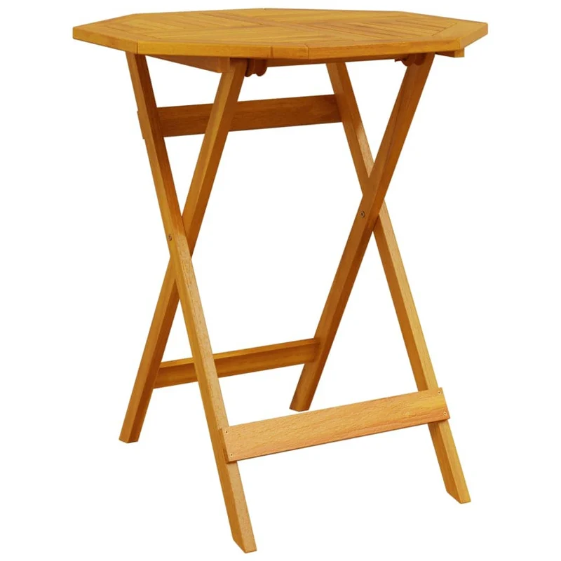 Folding Bistro Set 3 pcs Brown Solid Acacia Wood