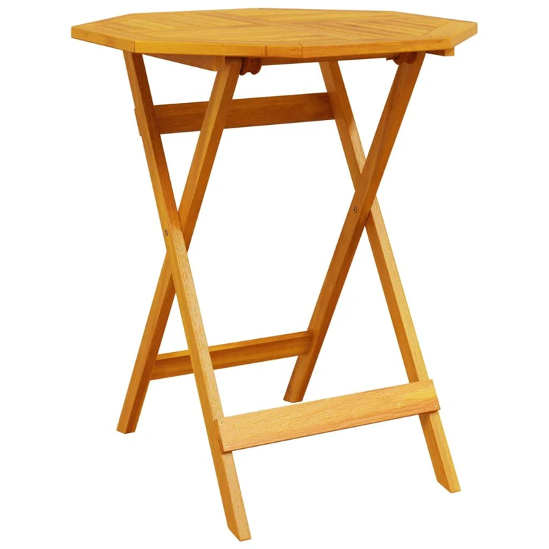 Folding Bistro Set 3 pcs Brown Solid Acacia Wood