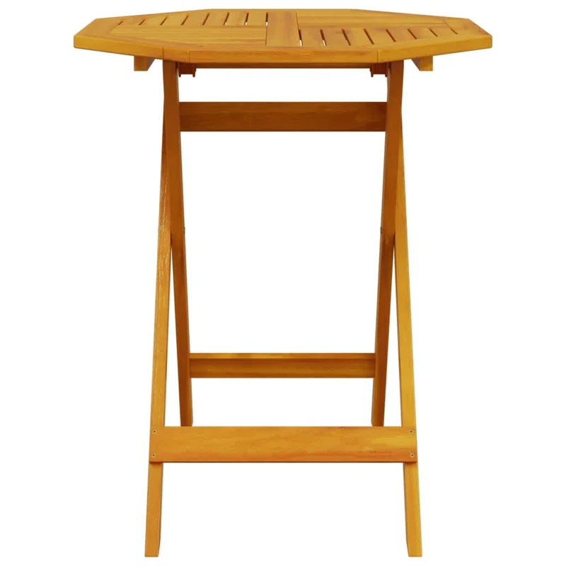 Folding Bistro Set 3 pcs Brown Solid Acacia Wood