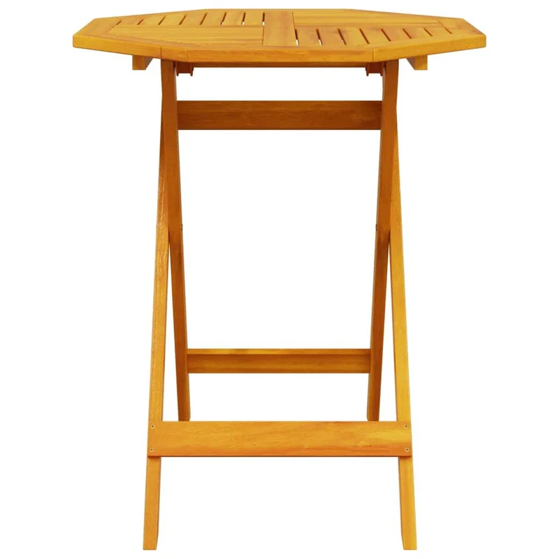 Folding Bistro Set 3 pcs Brown Solid Acacia Wood