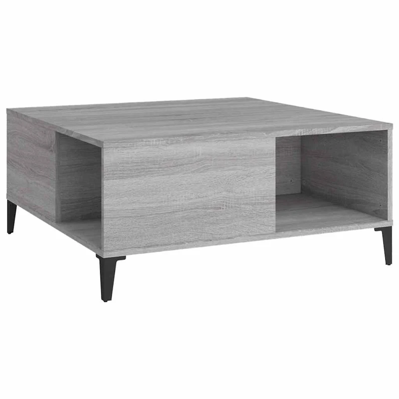Coffee Table Grey Sonoma 80x80x36,5 cm Engineered Wood