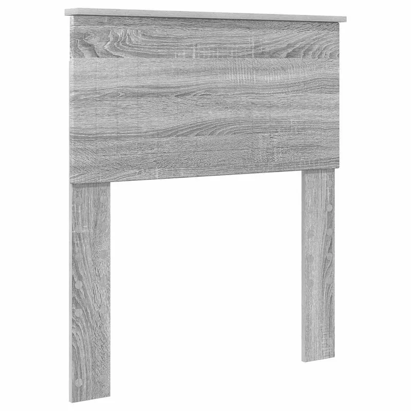 Bed Frame with Drawer Grey Sonoma 75 x 190 cm Engineer Wood