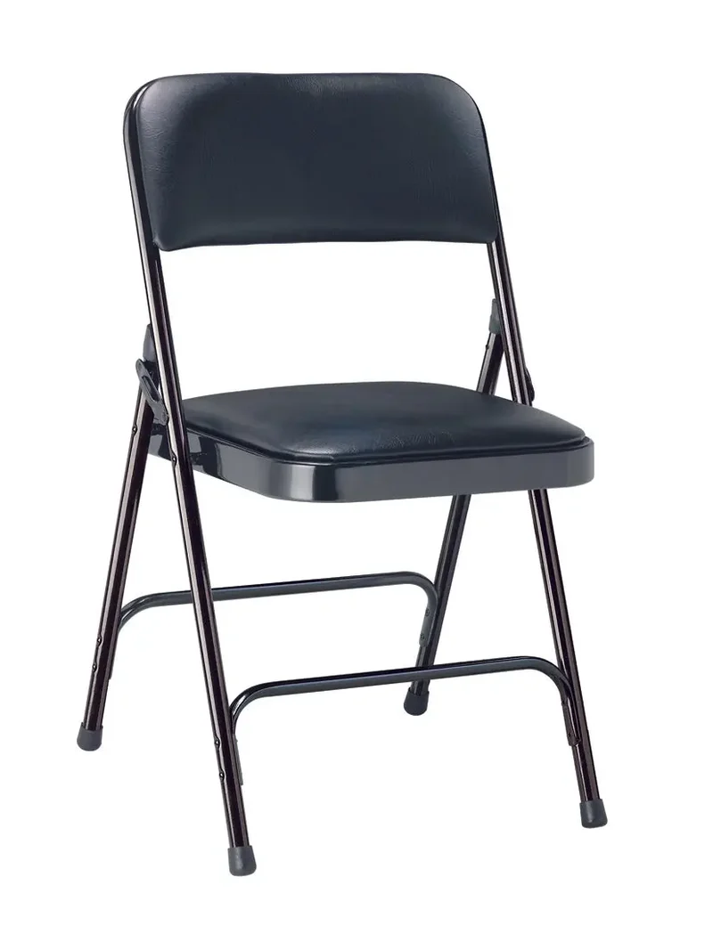 Chaise pliante métal et vinyle