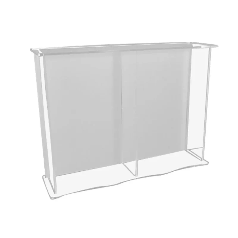 Pupitre double et comptoir d'accueil en plexiglas, 150 cm