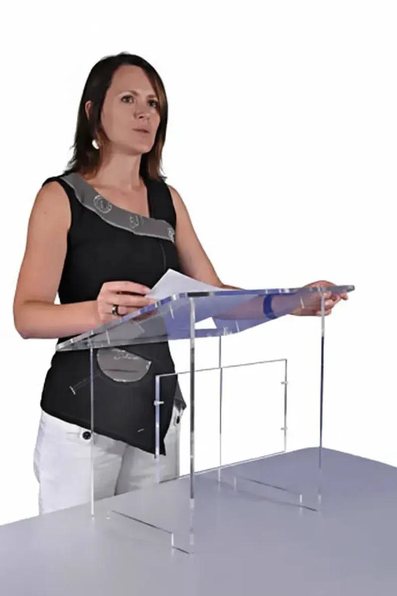 Pupitre de table en plexiglas, plateau 50 × 40 cm