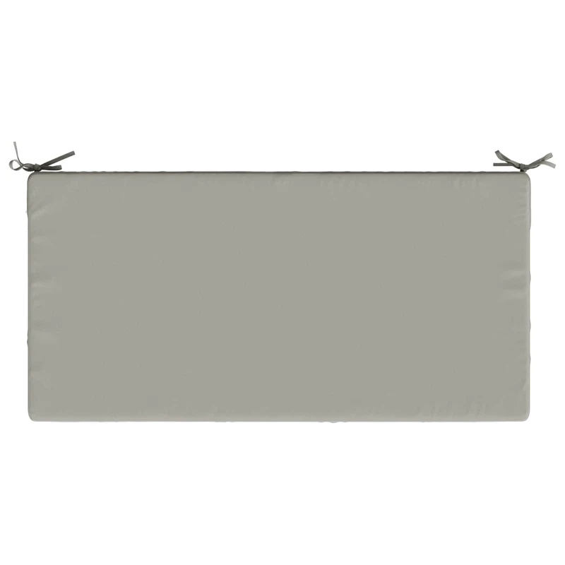 Seat Cushion SOEST 100% Polyester Grey 120 x 60 x 10 cm