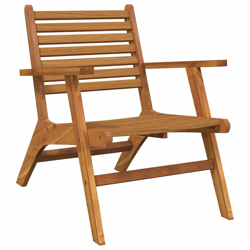 316252 vidaXL Garden Chairs 2 pcs Solid Acacia Wood