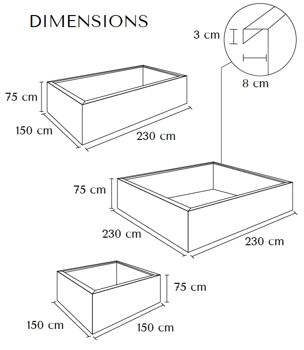 Jardinière Cosmopolitan XL