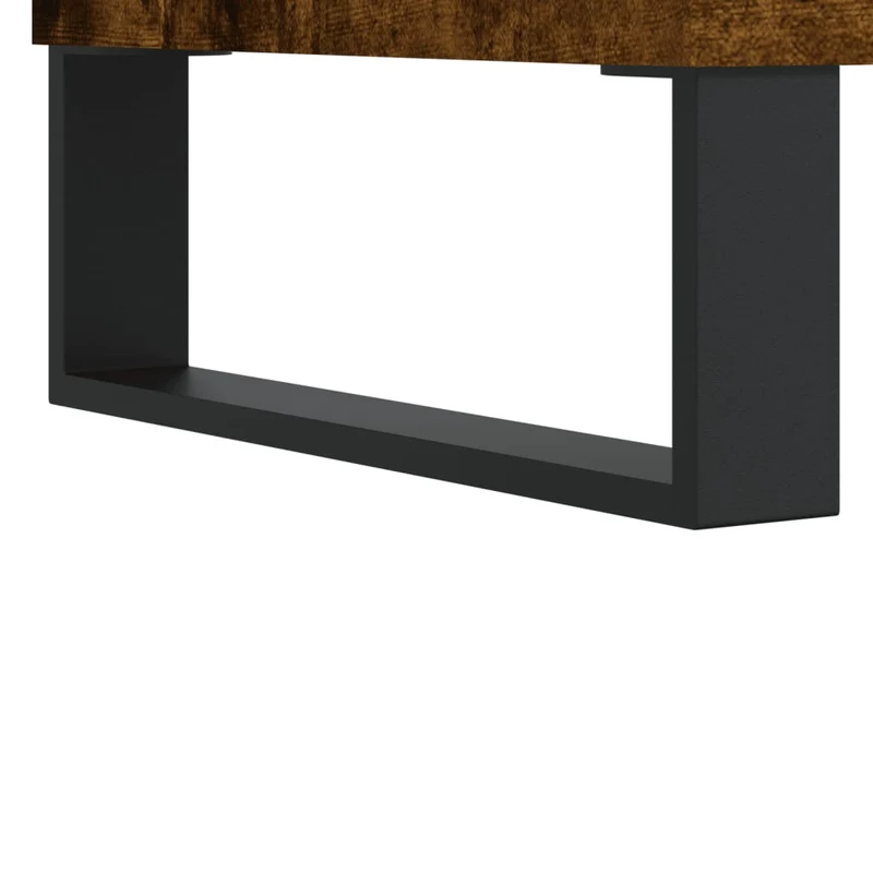 TV Cabinet Smoked Oak 150x30x50 cm Engineered Wood