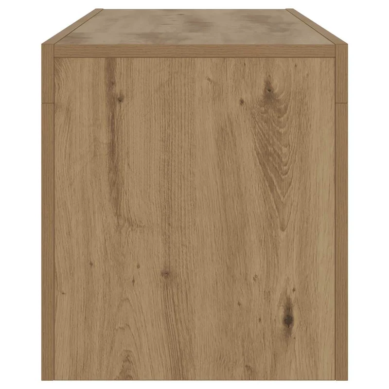 TV Cabinet with LED Lights Artisan Oak 120x36.5x40 cm