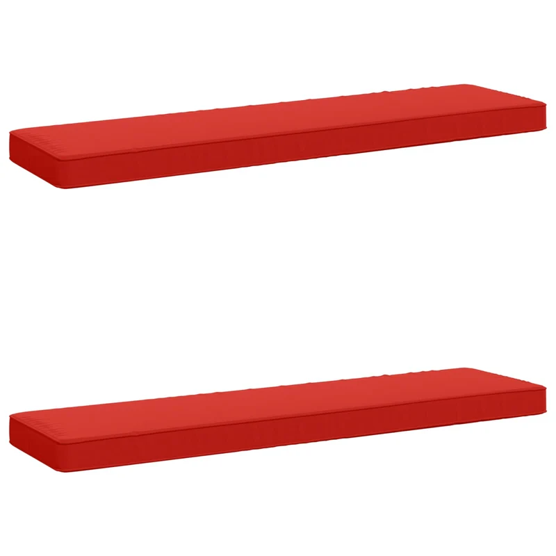 2-Piece Bench Cushions VUGHT 2 pcs 100% Polyester Red