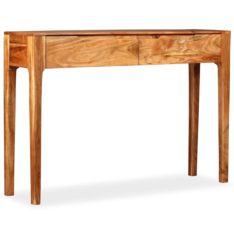 244957 vidaXL Console Table Solid Wood 118x30x80 cm