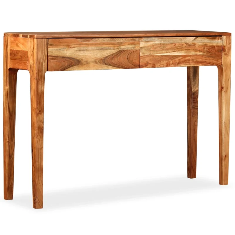 244957 vidaXL Console Table Solid Wood 118x30x80 cm