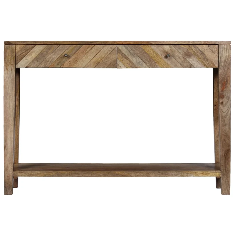 244969 vidaXL Console Table Solid Mango Wood 118x30x80 cm