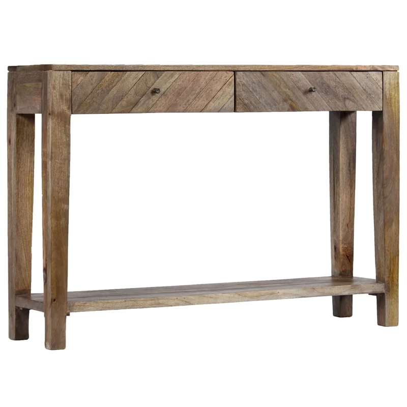 244969 vidaXL Console Table Solid Mango Wood 118x30x80 cm