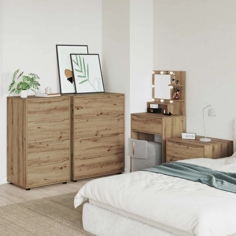 Storage Cabinets 60 x 48 x 105 cm Engineered Wood Artisan Oak
