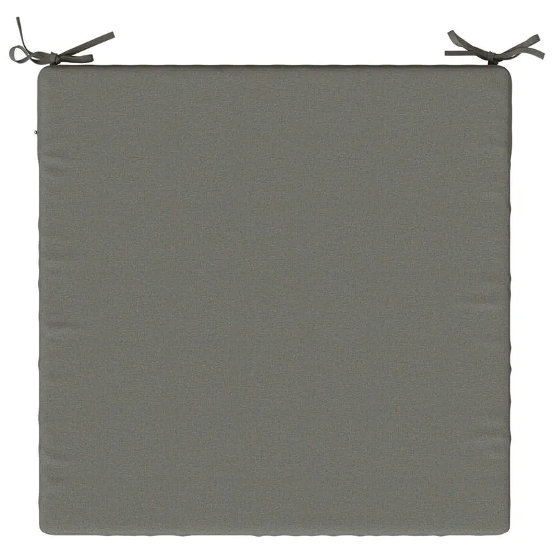 Seat Cushions SOEST 4 pcs 100% Polyester Grey 60 x 60 x 7 cm