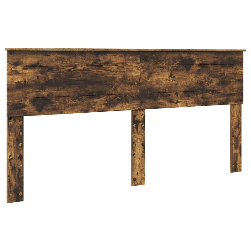 Bed Frame Smoked Oak 180 x 200 cm Engineered Wood