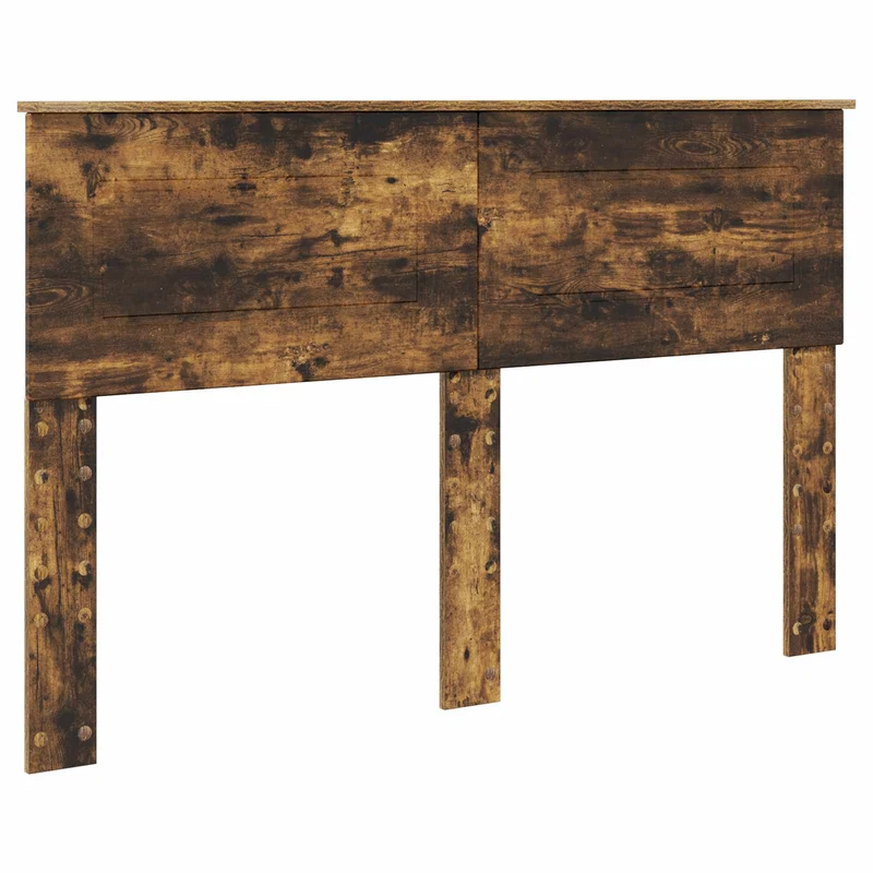 Bed Frame Smoked Oak 150 x 200 cm Engineered Wood