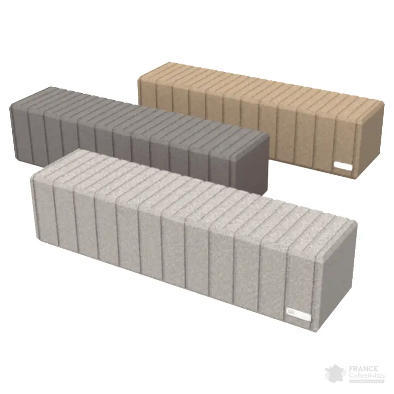 Banquette Heba 2m plastique recyclé