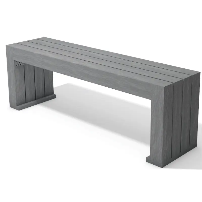Banquette en plastique recyclé Calero
