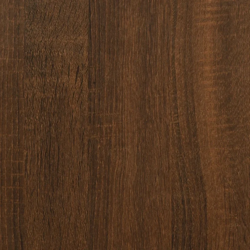 Console Table with Shelves Brown Oak 100x35x75 cm