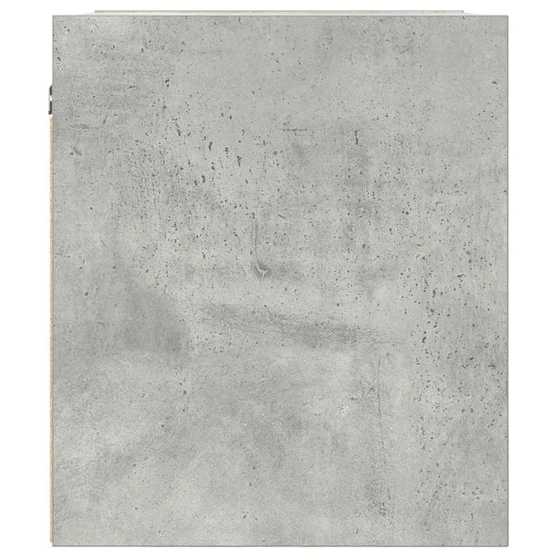 Wall-mounted Bedside Cabinet Concrete Grey 38x34x40 cm