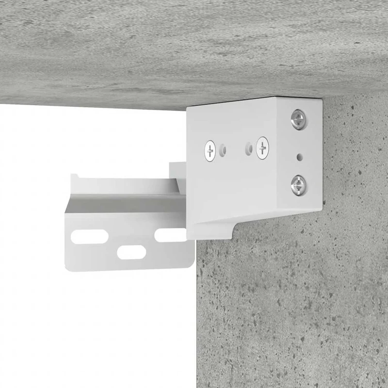 Wall-mounted Bedside Cabinet Concrete Grey 38x34x40 cm