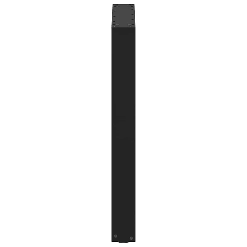 Dining Table Legs U-Shaped 3 pcs Black 70x(72-73) cm Steel