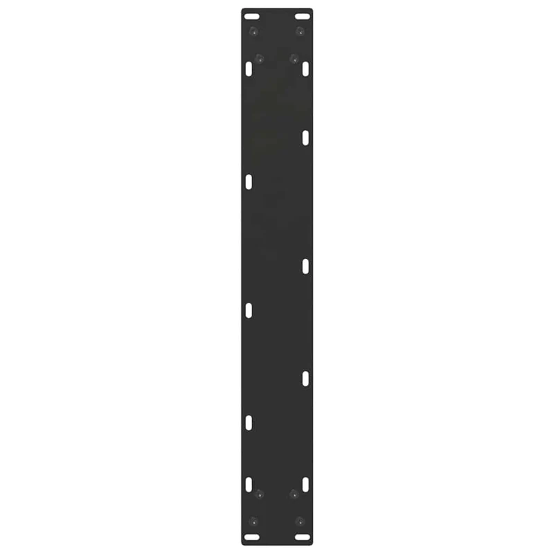 Dining Table Legs U-Shaped 3 pcs Black 70x(72-73) cm Steel