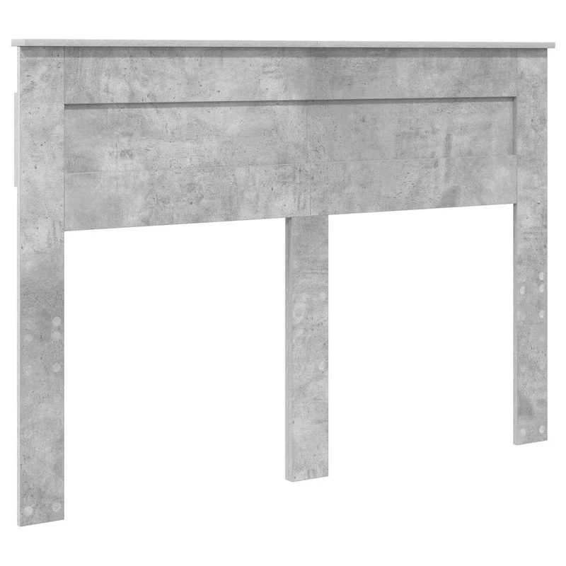 Bed Frame with Drawer Concrete Grey 140 x 190 cm Engineer Wood