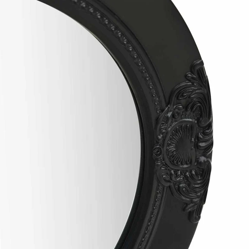 320347 vidaXL Wall Mirror Baroque Style 50 cm Black