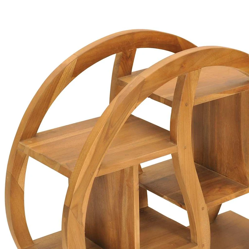 320773 vidaXL Cabinet with Yin Yang Shelf 68x26x83 cm Solid Teak Wood