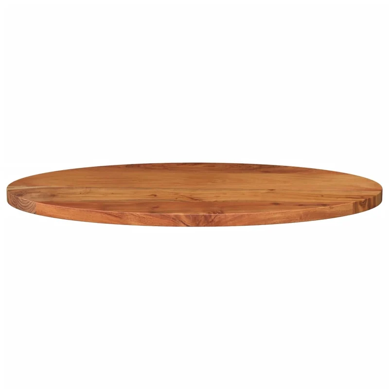 Table Top 80x40x2,5 cm Oval Solid Wood Acacia