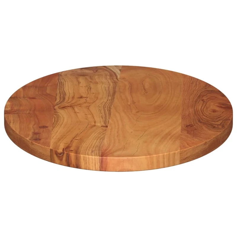 Table Top 80x40x2,5 cm Oval Solid Wood Acacia
