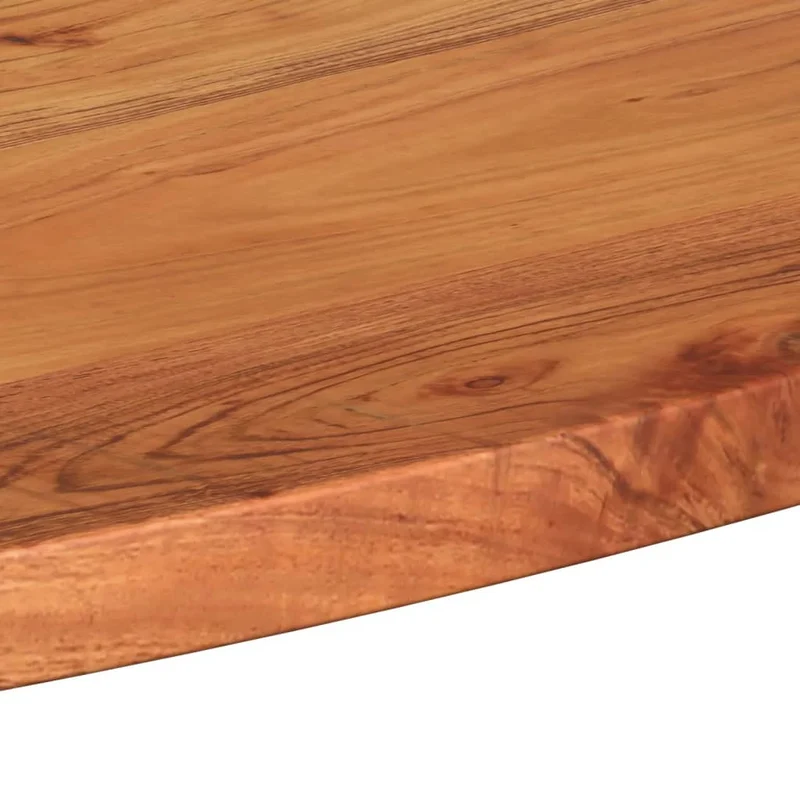 Table Top 80x40x2,5 cm Oval Solid Wood Acacia