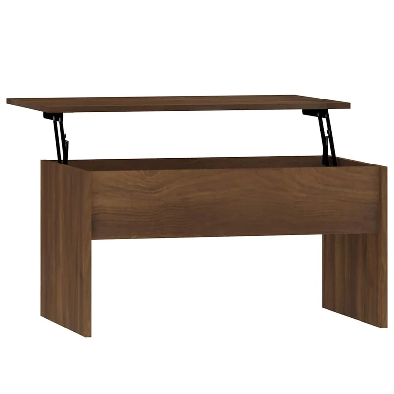 Coffee Table Brown Oak 80x50,5x41,5 cm Engineered Wood