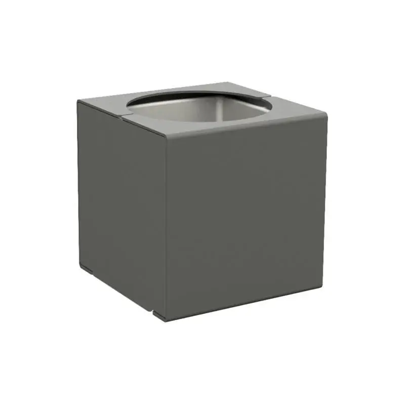 Bac à palmier KUB acier 450 x 450 x 450 mm, acier massif 6 mm, bac intérieur acier, monochrome ou bicolore